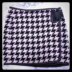 Cynthia Steffe houndstooth mini skirt